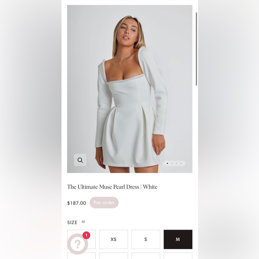 Odd Muse - Ultimate Muse Pearl Dress - Size M